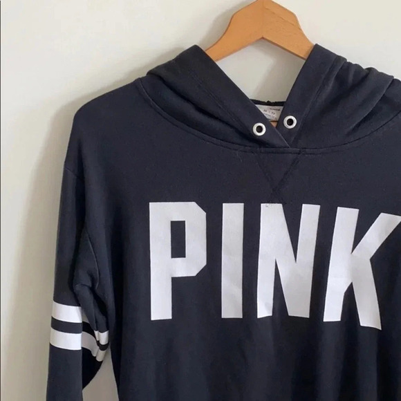 PINK Black and White Hoodie - Picture 2 of 5